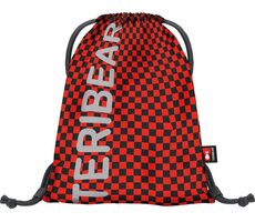 BAAGL Vrecko na obuv TERIBEAR červená / 34x42cm