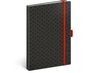 Presco Group Notes Teribear / čierny / linajkový / 15 x 21 cm / A5