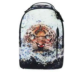BAAGL Batoh eARTh - Tiger by Lukero / Vnútorné vrecko na 15" notebook / 23 l