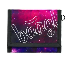 BAAGL Peňaženka Galaxy fialová / 13 x 10 cm