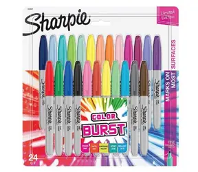 Sharpie Fine Popisovač permanentný Colour Burst / okrúhly hrot F / 24ks