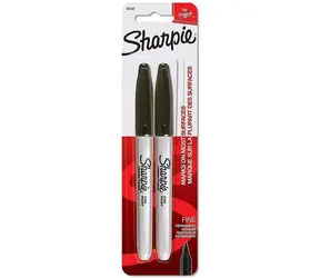 Sharpie Fine Popisovač permanentný čierna / okrúhly hrot F / 2ks