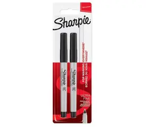 Sharpie Popisovač permanentný čierna 2ks / špicatý hrot / veľmi tenký