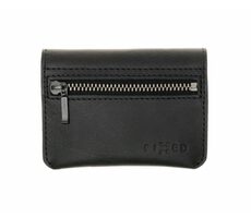 FIXED Tripple Wallet AirTag Kožená peňaženka z pravej hovädzej kože čierna