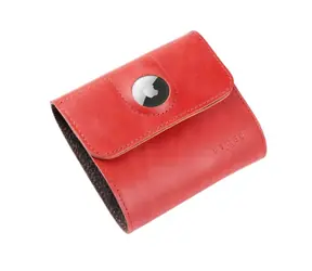 FIXED Kožená peňaženka Classic Wallet for AirTag z pravej hovädzej kože červená