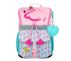 BAAGL Školská aktovka Zippy Plameniak / 18 l / vhodná od 1. triedy ZŠ