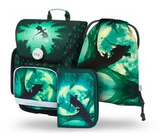 BAAGL SET 3 - Školský set Ergo Drak / aktovka / peračník / sáčok