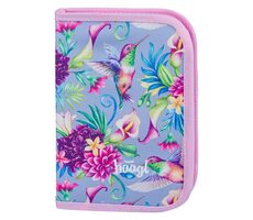 BAAGL Školský peračník klasik dve chlopne Kolibrík / 20x15x3 cm