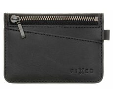 FIXED Coins Kožená peňaženka z pravej hovädzej kože čierna