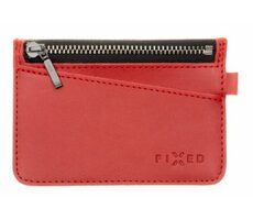 FIXED Coins Kožená peňaženka z pravej hovädzej kože červená