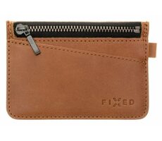 FIXED Coins Kožená peňaženka z pravej hovädzej kože hnedá