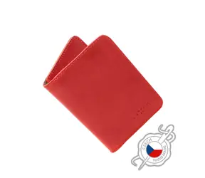 FIXED Wallet XL Kožená peňaženka z pravej hovädzej kože červená
