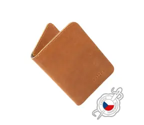 FIXED Wallet XL Kožená peňaženka z pravej hovädzej kože hnedá