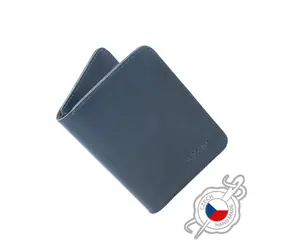 FIXED Wallet XL Kožená peňaženka z pravej hovädzej kože modrá