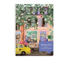 Galison Sada zápisníkov jarnej ulice / 2 ks / linajkový / 15.2x21x0.5 cm