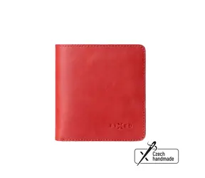 FIXED Kožená peňaženka Classic Wallet z pravej hovädzej kože červená
