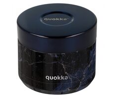 Quokka Whim Food Jar 0.36 l black marble / Termoska na jedlo / nerezová oceľ 