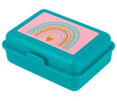 BAAGL Box na desiatu Dúha tyrkysový / 17.8x6x12.2 cm