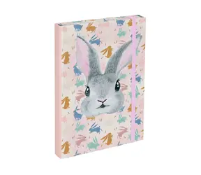 BAAGL Dosky na školské zošity A4 Bunny / 23x32x3 cm