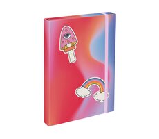 BAAGL Dosky na školské zošity A4 Hippie / 23x32x3 cm