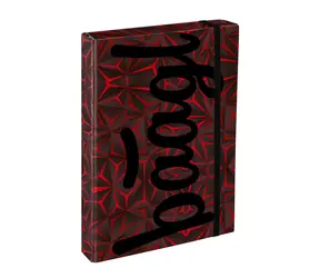 BAAGL Dosky na školské zošity A4 Jumbo Red Polygon