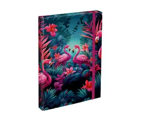 BAAGL Dosky na školské zošity A4 Plameniaky / 23x32x3 cm