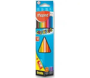 Maped Pastelky trojboké Color'Peps 12ks s strúhadlom