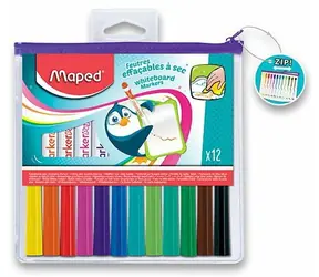 Maped Popisovače na biele tabule WB Fun Colours 12 ks