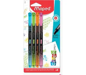 Maped Liner Graph´Peps Deco Pastel 4ks
