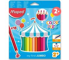 Maped Pastelky trojboké Jumbo Color&#39;Peps 18ks