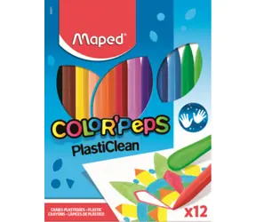 Maped Trojhranné plastové pastelky Color'Peps PlastiClean 12ks