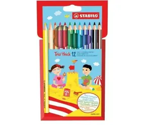 STABILO® Trio thick sada 12 pasteliek