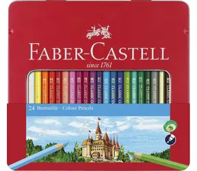 Faber-Castell Pastelky 24ks v plechovom puzdre