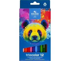 KOH-I-NOOR Trojhranné pastelky Triocolor 12ks Medveď