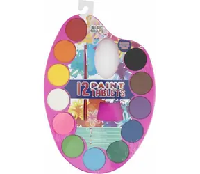 GRAFIX Paleta s vodovými farbami a štetcom Žltá