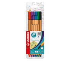 STABILO® point 88 - 6 ks sada - 6 rôznych farieb