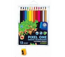 ASTRA Pastelky Pixel One 12ks Jumbo s strúhadlom