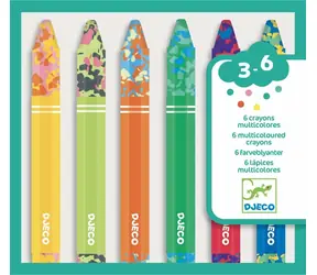 DJECO Dúhové voskovky 6ks