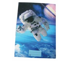 REAS-PACK Školský zošit 440 s 3D obalom Vesmír / Formát: A4 / Počet stránok: 40 / Čistý