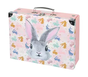 BAAGL Skladací školský kufrík Bunny s kovaním / 32.5 x 10.5 x 26 cm