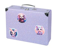 BAAGL Skladací školský kufrík Maznáčikovia s kovaním / 32.5 x 10.5 x 26 cm