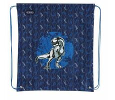 HERLITZ Vak na chrbát 39x33cm Dinosaurus modrý