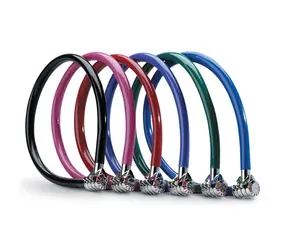 Master Lock 8631_blue / Oceľové kombinačné lanko na bicykel 55cm modré
