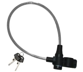 Master Lock 8269EURDPRO_transpar / Oceľové lanko na bicykel 65cm priehľadné