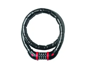 Master Lock 8226EURDPRO / Pancierované kombinačné lanko na bicykel - 1m