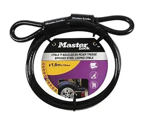 Master Lock 78EURD / Ohybné oceľové lanko - 180cm x 1cm