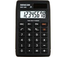 Sencor SEC 250 / Kalkulačka / 8 miestny LCD displej / 1xLR1130
