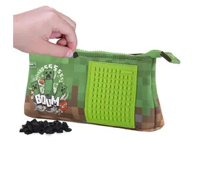 PIXIE CREW & MINECRAFT Veľké púzdro / peračník / od 6 rokov