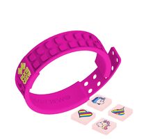 PIXIE CREW Kreatívny UNICORN náramok tematický fuchsiový s jednorožcami