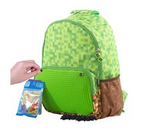 PIXIE CREW voľnočasový batoh zelená kocka / od 6 rokov